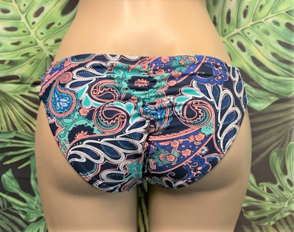 Paradise Bikini Bottoms Blue Paisley