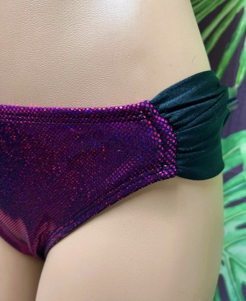 Paradise Bikini Bottoms Raspberry Hologram