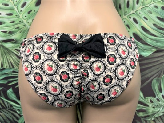 Paradise Bikini Bottoms Vintage Roses