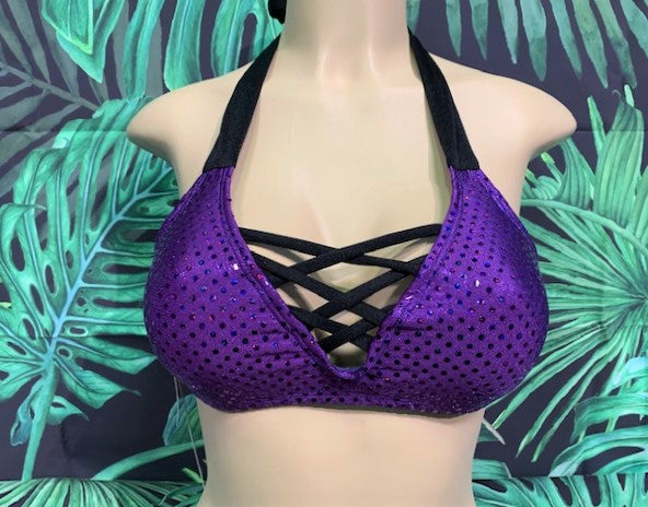 SALE Britney Halter Amethyst Sparkle