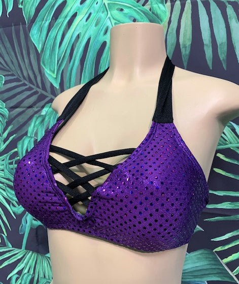 SALE Britney Halter Amethyst Sparkle
