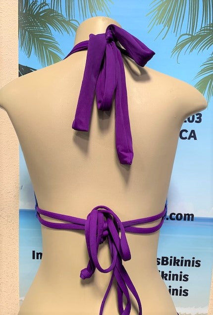 Lola Double String Bikini Top Amethyst Pixie Dust