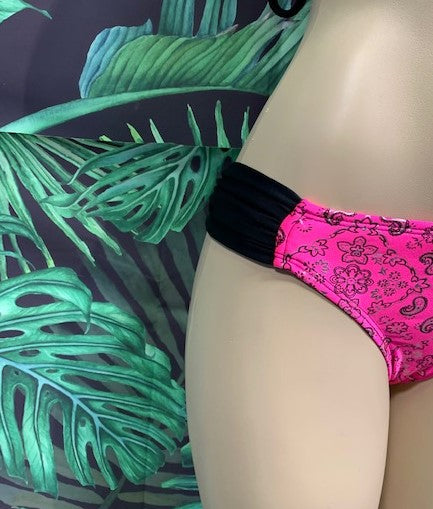 Paradise Bikini Bottoms Hot Pink Bandana