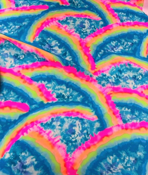 Lola Double String Bikini Top Rainbow Skies