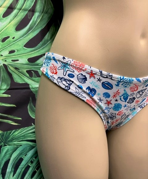 SALE Tonga Bikini Bottoms Seashells