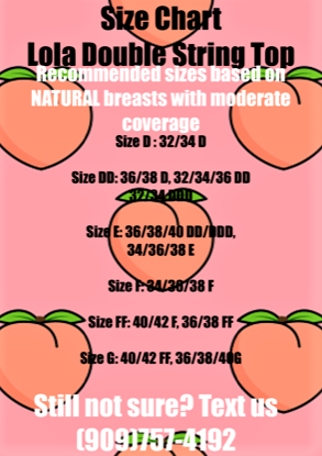 Lola Double String Bikini Top Neon Fireworks