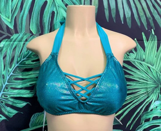 SALE Britney Halter Teal Fantasy