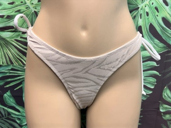 Thong Bottoms with Tie Sides Nakey White