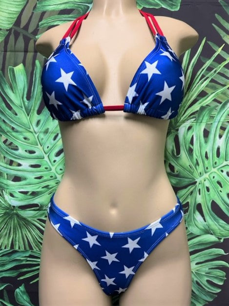 Thong Bottoms Patriotic Stars