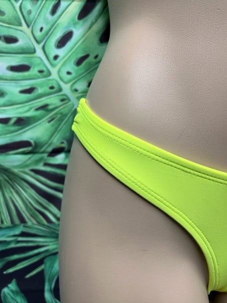 Thong Bottoms Neon Yellow