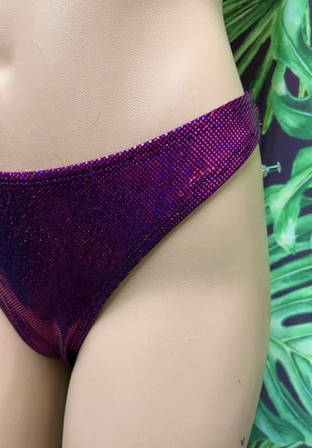 Thong Bottoms Raspberry Hologram