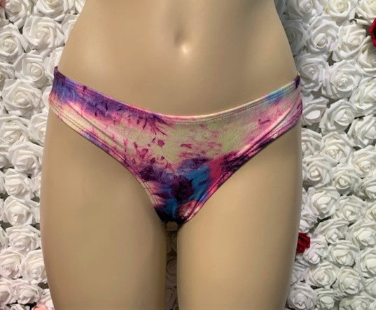 Tonga Bikini Bottoms Plum Tie Dye