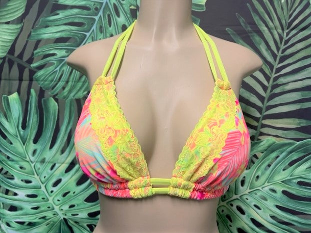 Lolita Double String Top Tropical Neon