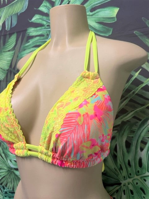 Lolita Double String Top Tropical Neon