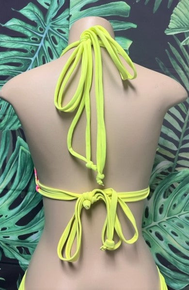 Lolita Double String Top Tropical Neon