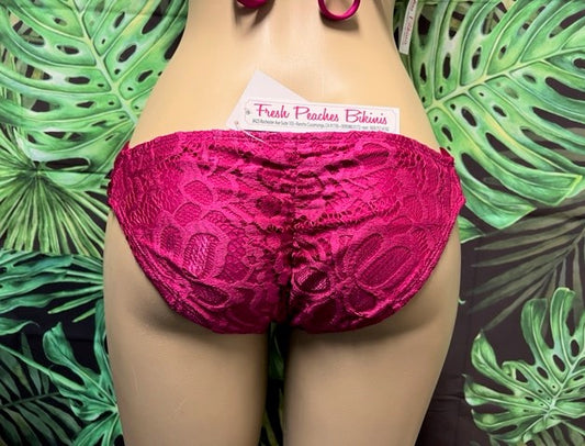 Paradise Bikini Bottoms Berry Baby Lace