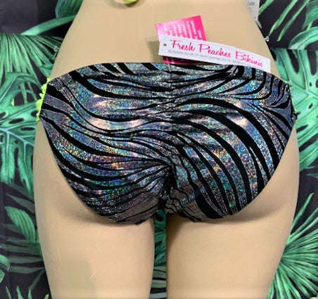 Paradise Bikini Bottoms Onyx Zebra