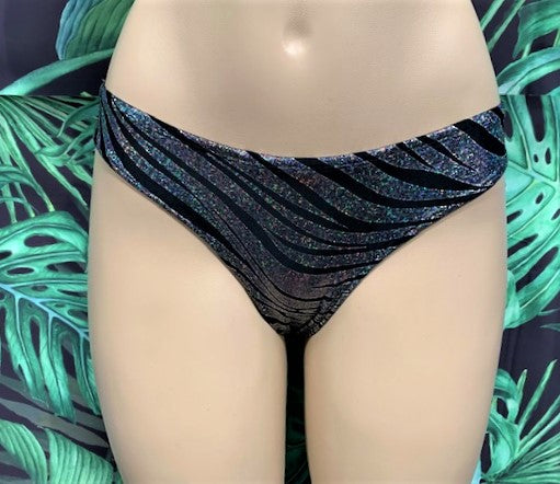 Tonga Bikini Bottoms Onyx Zebra