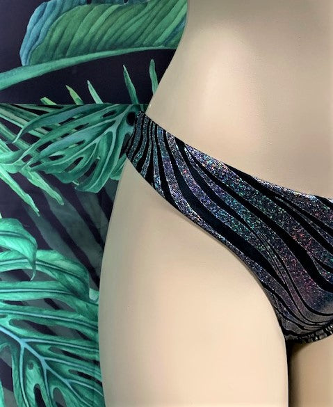 Tonga Bikini Bottoms Onyx Zebra