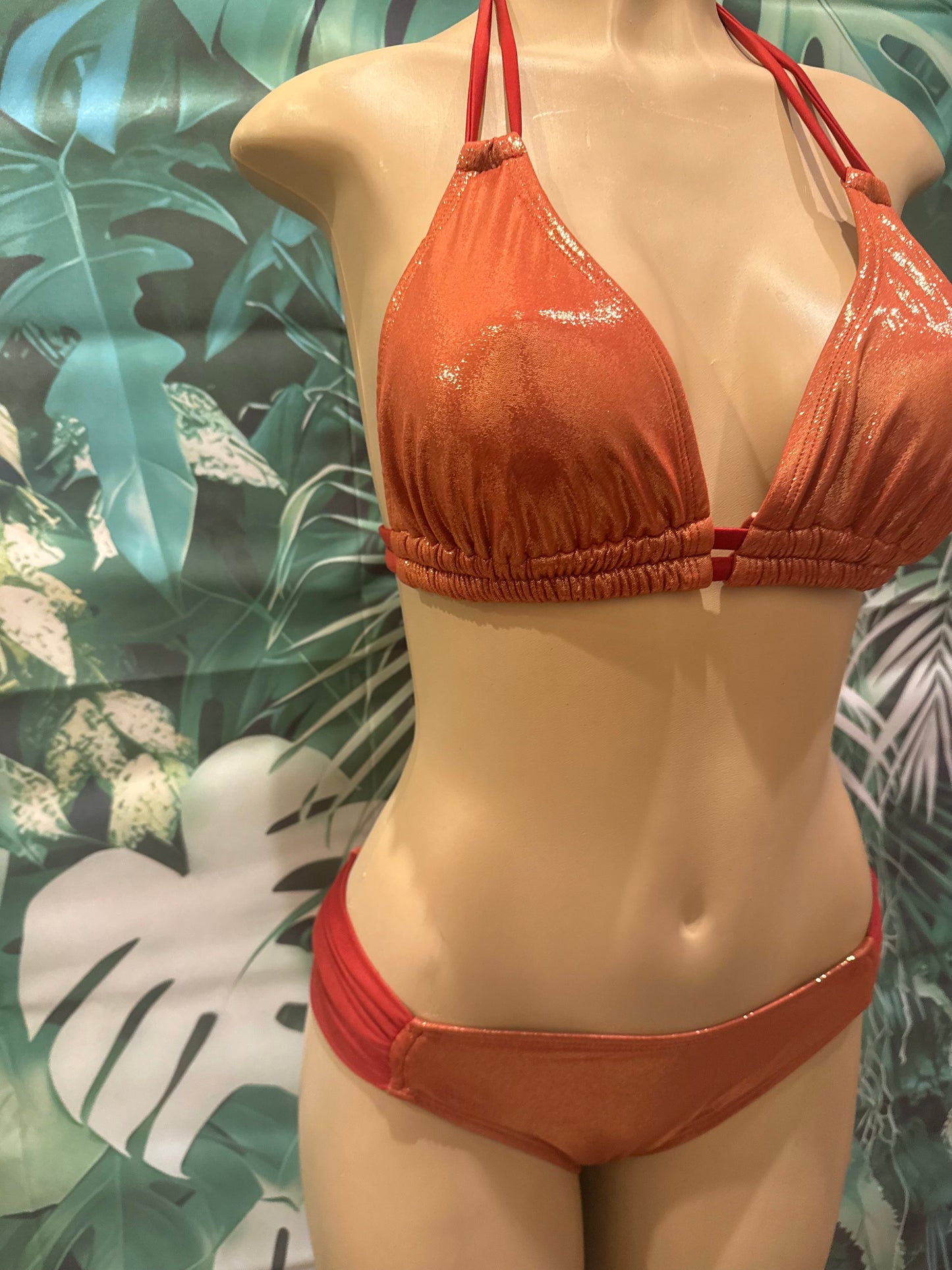 Lolita Double String Top Copper Glitter Bomb