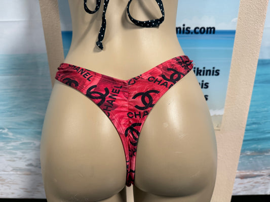 Thong Bottoms Designer CC Roses