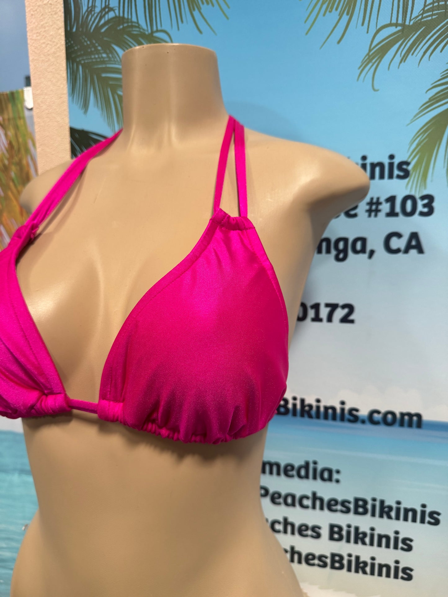 Layla Triangle Top Goddess Raspberry