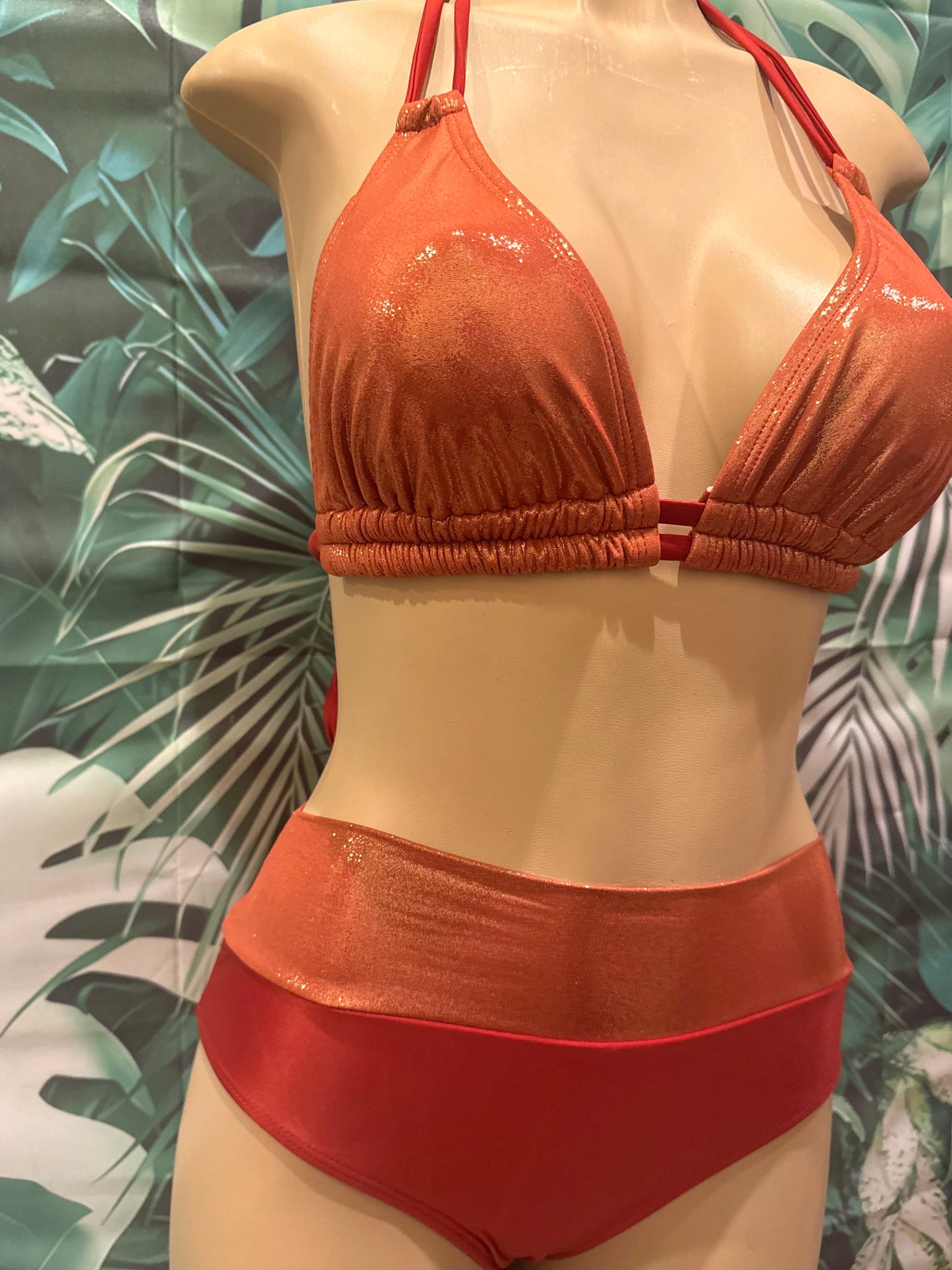 Malibu Banded Bottoms Copper Glitter Bomb
