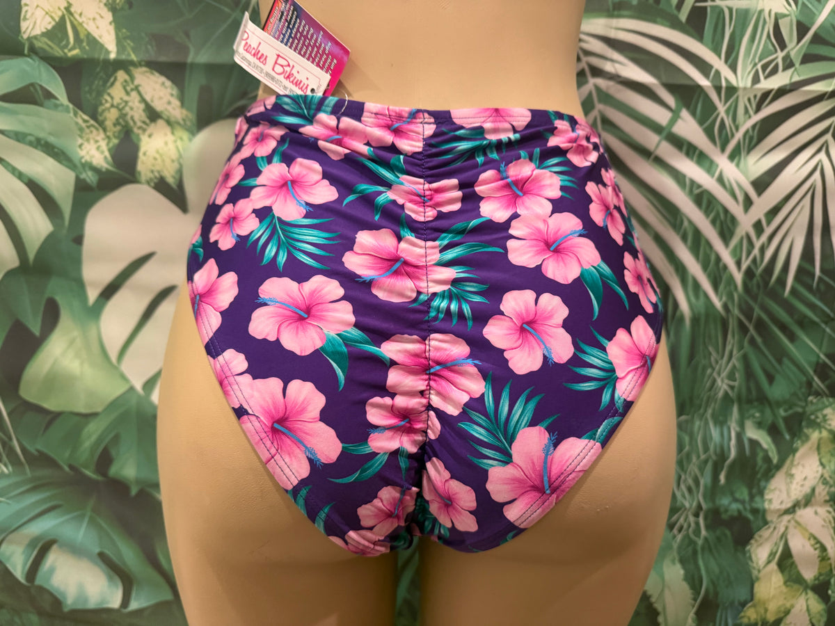 Cheeky Mama Bottoms Plum Plumeria