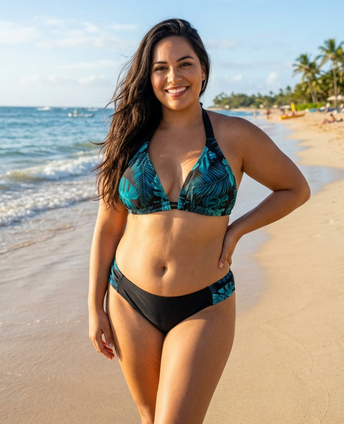 Paradise Bikini Bottoms Green Jungle