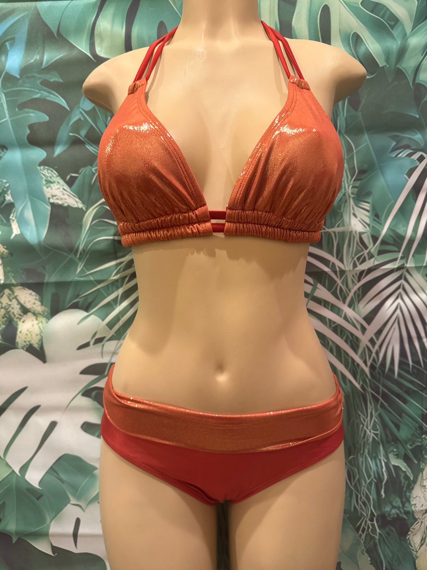 Malibu Banded Bottoms Copper Glitter Bomb