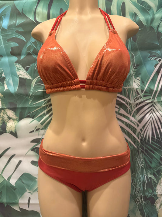 Malibu Banded Bottoms Copper Glitter Bomb