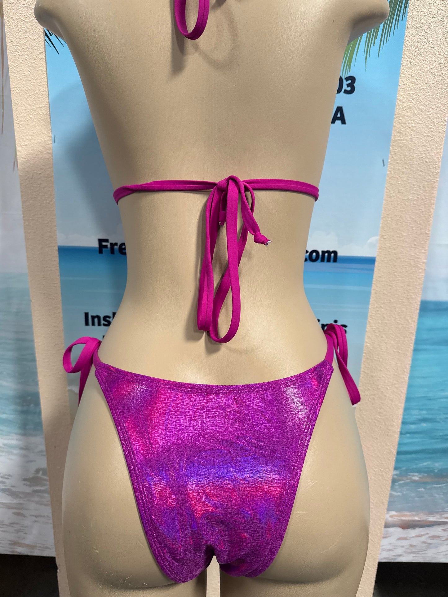 Islander Rio Tie Side Bottoms Ultraviolet Magenta