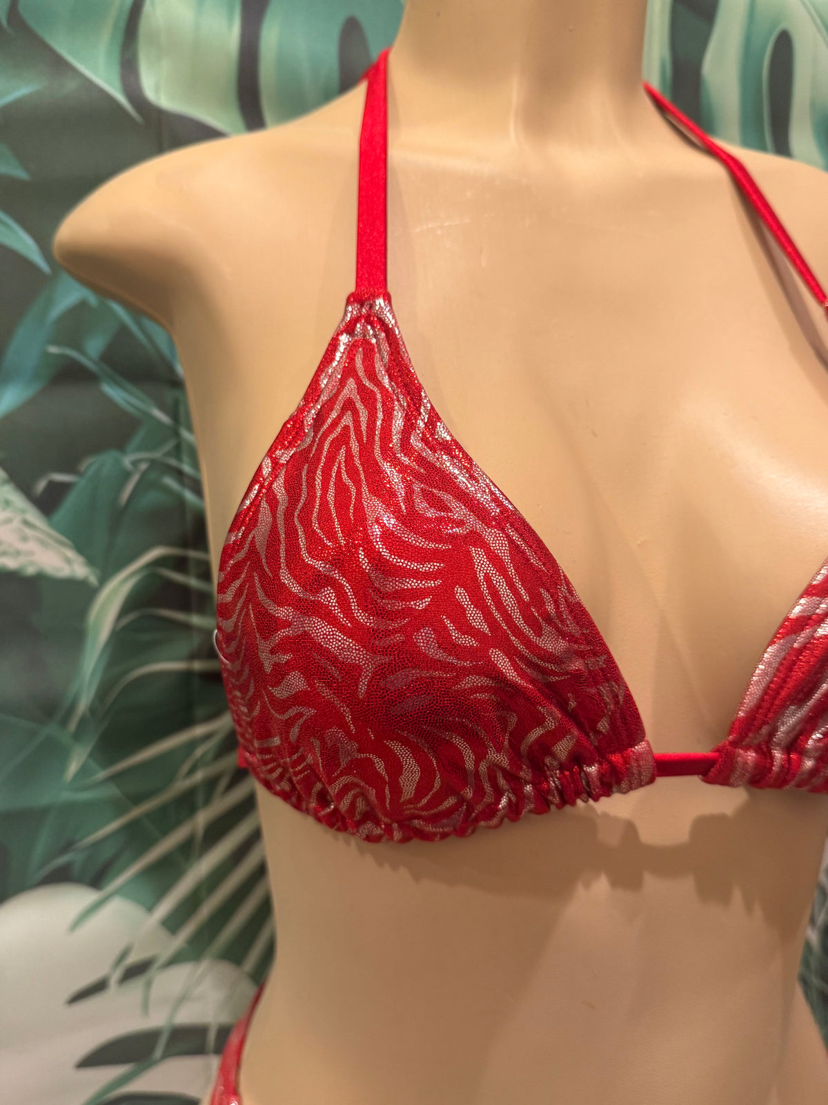 Lyla Triangle Top Candy Cane Metallic