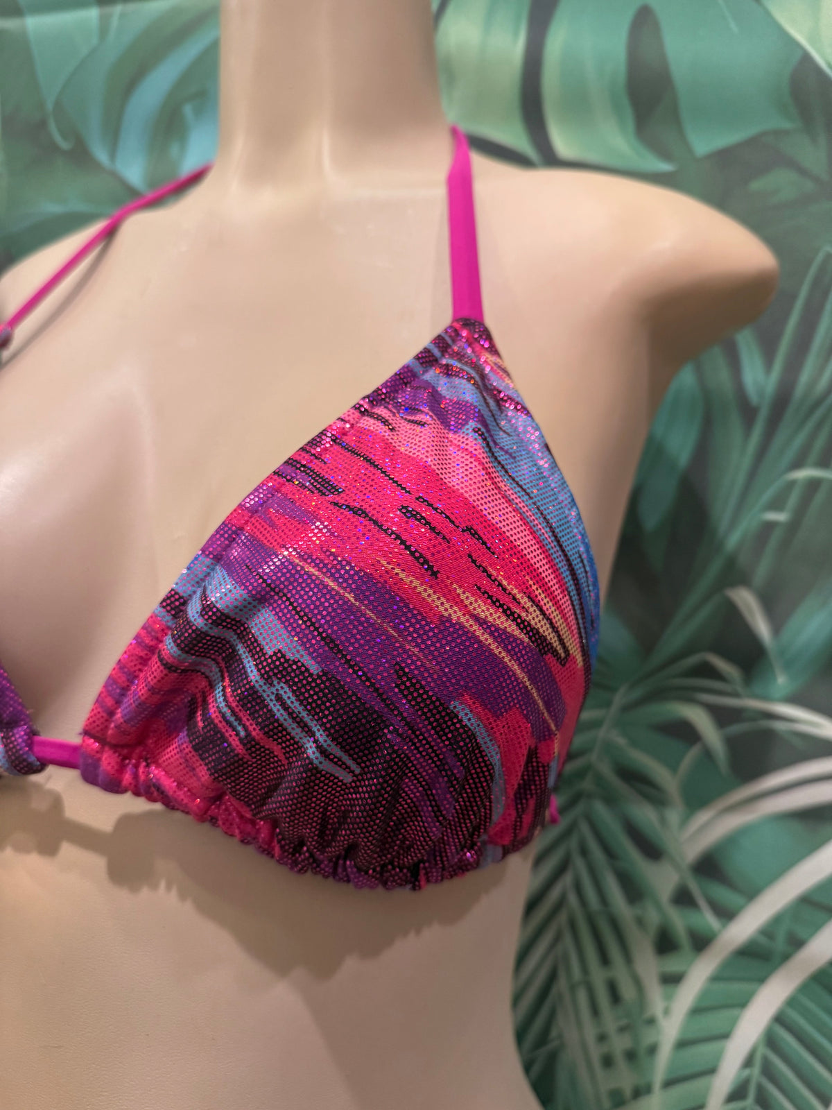Lyla Triangle Top Magenta Nova Metallic