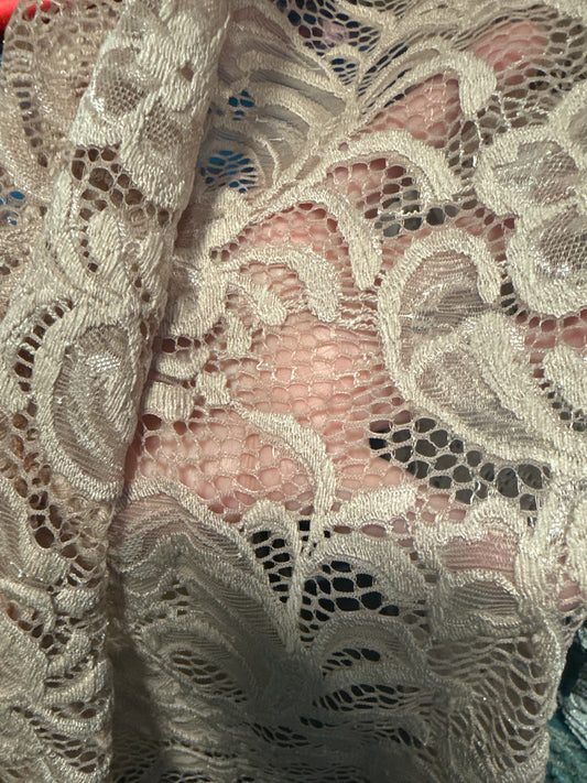 Ibiza Skirt Champagne Lace Crochet