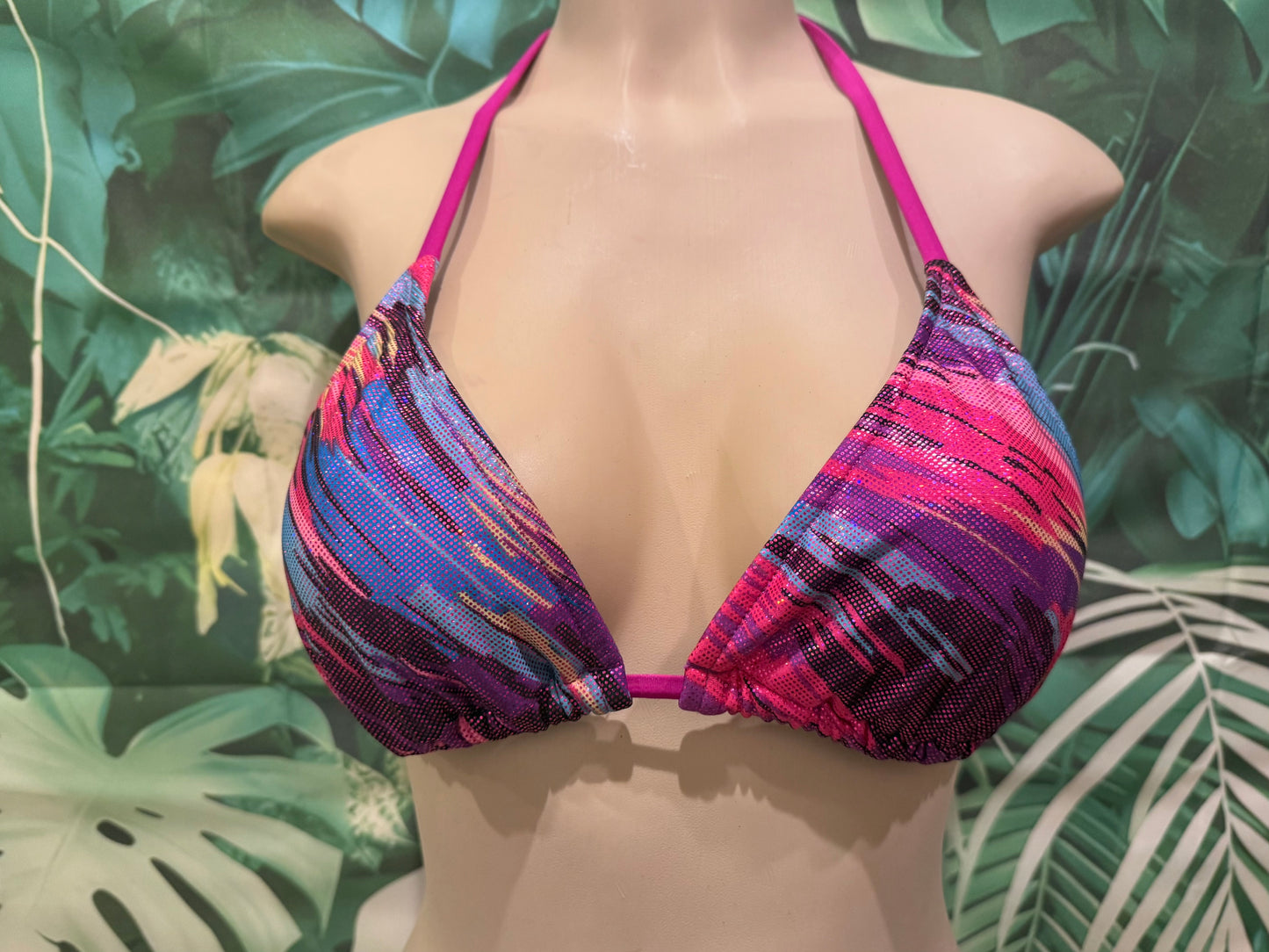 Lyla Triangle Top Magenta Nova Metallic