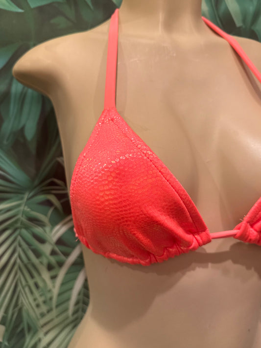 Lyla Triangle Top Coral Fantasy