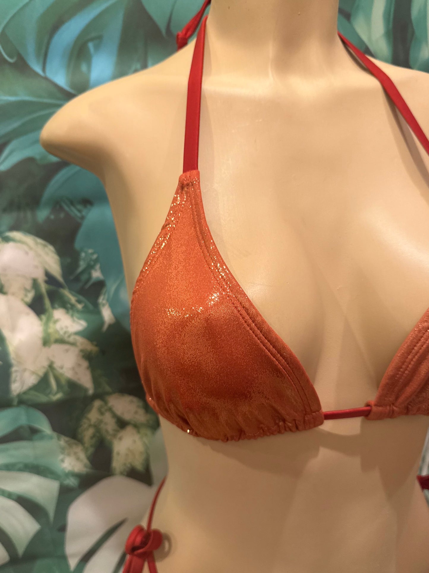 Lyla Triangle Top Copper Glitter Bomb