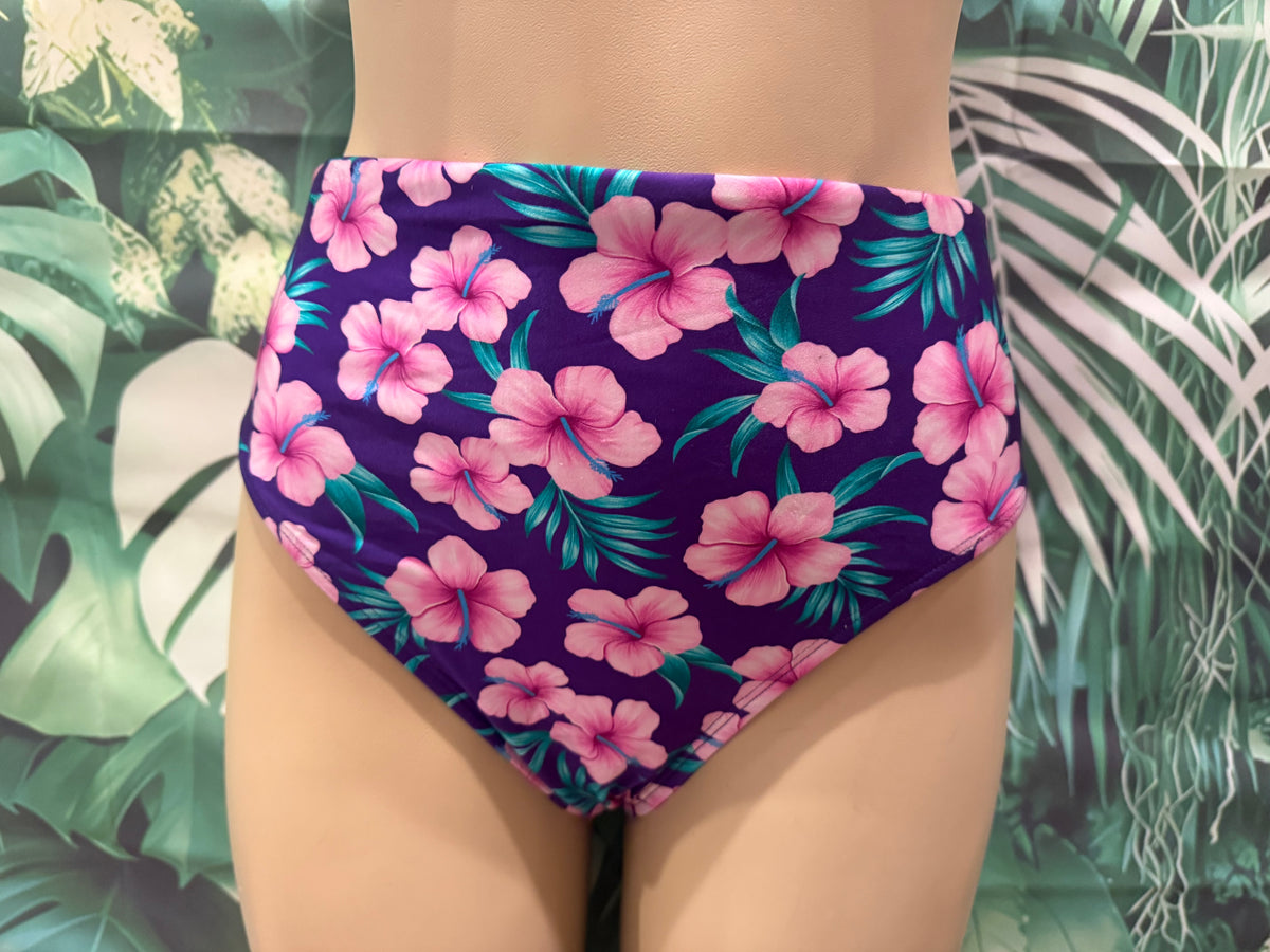 Cheeky Mama Bottoms Plum Plumeria