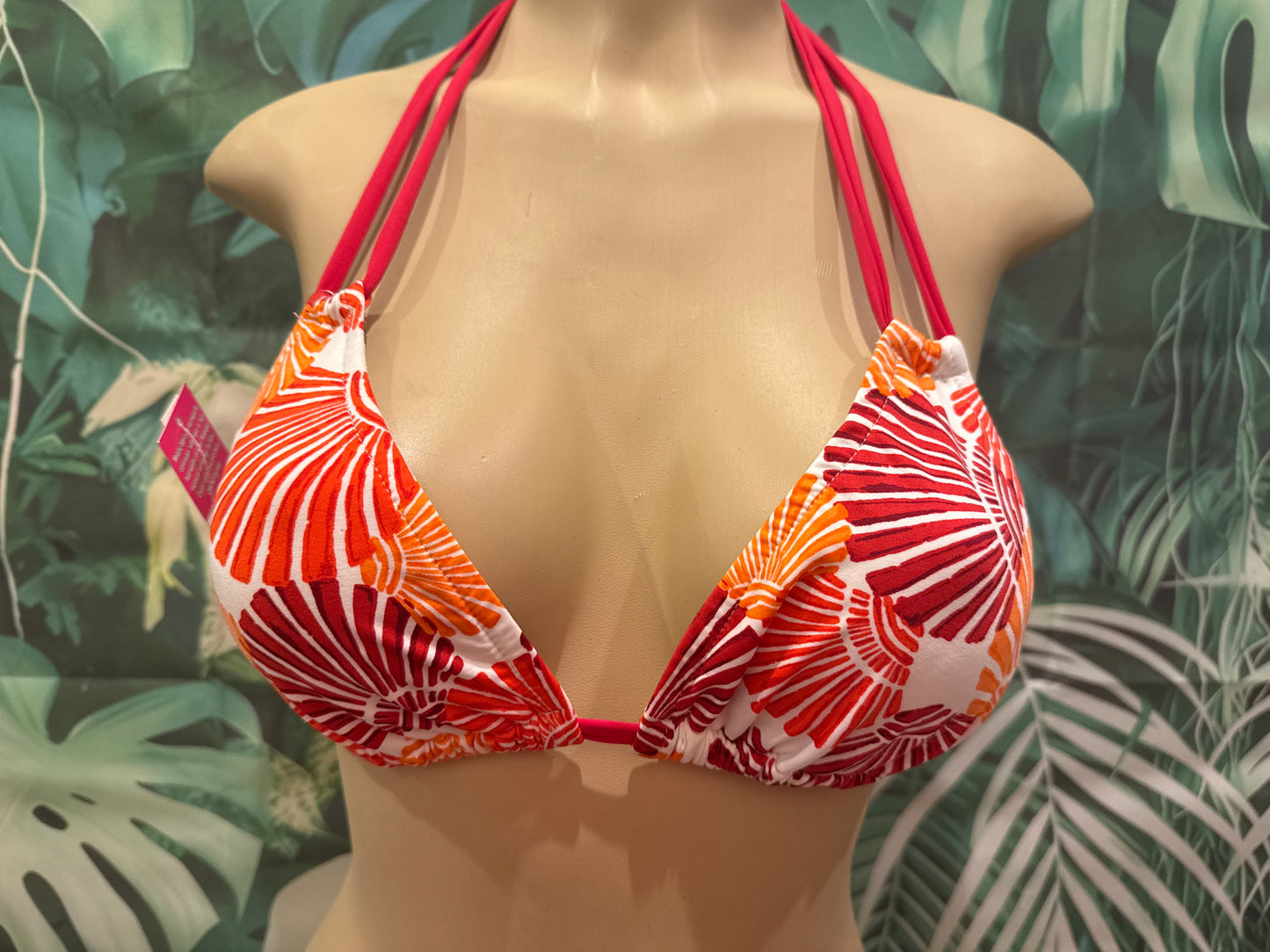SALE Layla Triangle Top Red Seashells