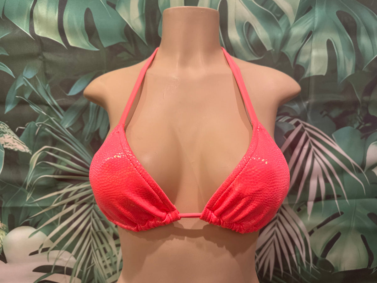 Lyla Triangle Top Coral Fantasy