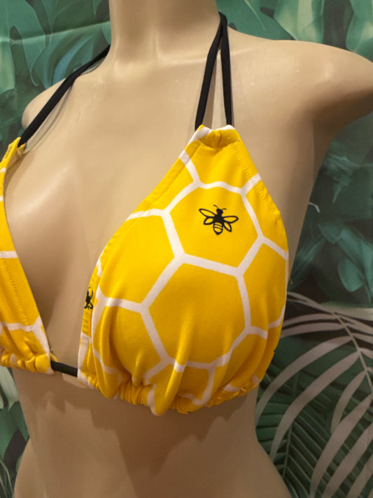 SALE Layla Triangle Top Yellow Bumble Bee