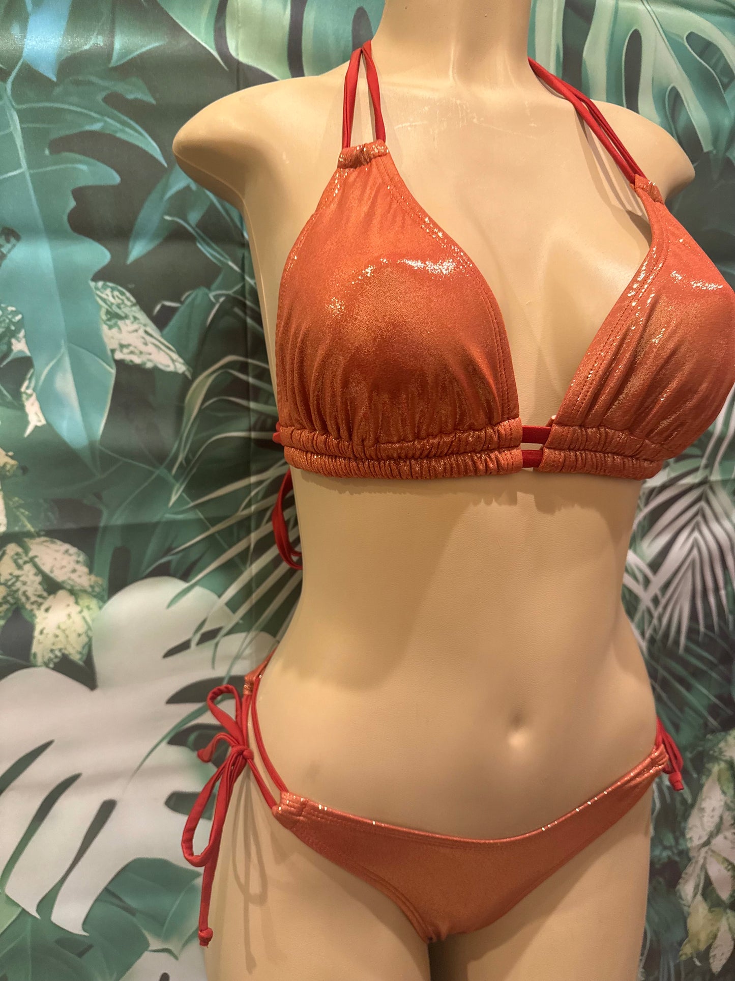 Lolita Double String Top Copper Glitter Bomb