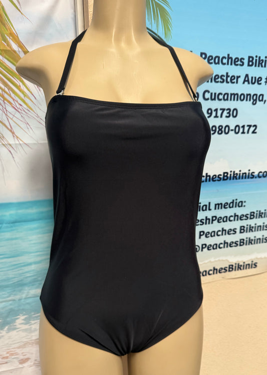 Lesley Strapless One Piece Black