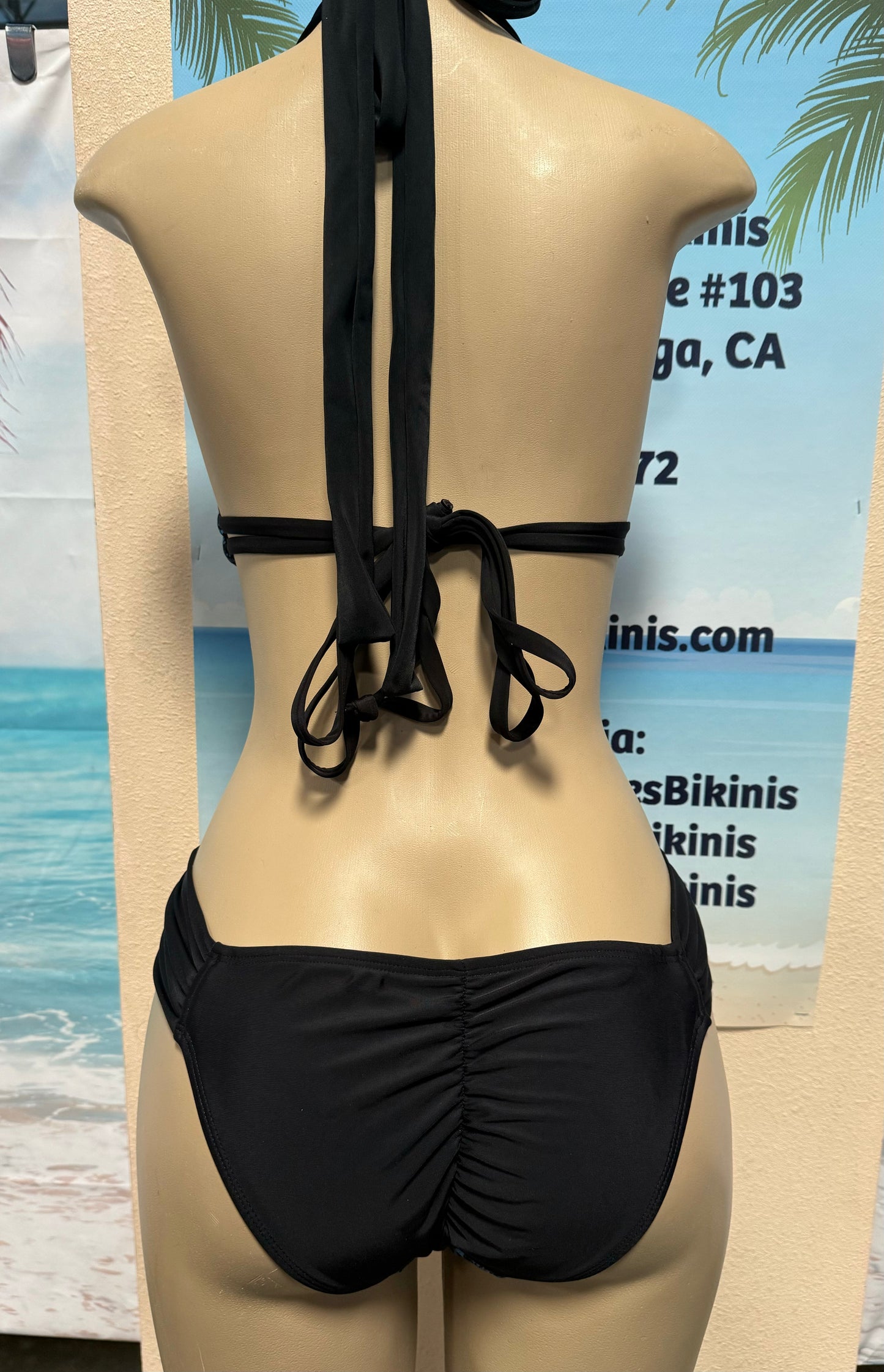 Newport Monokini Blue Black Snakeskin