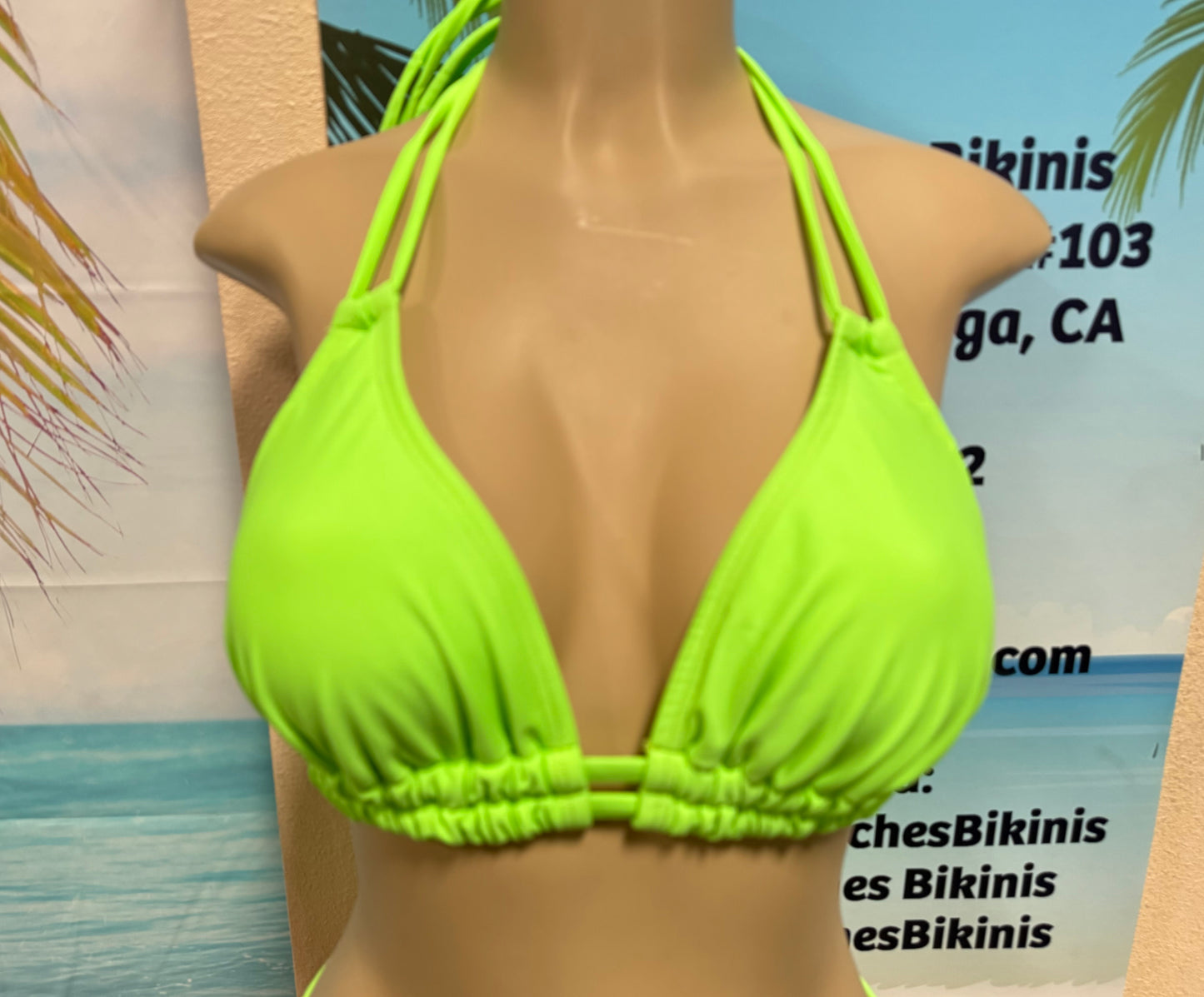 Lolita Double String Top Neon Green