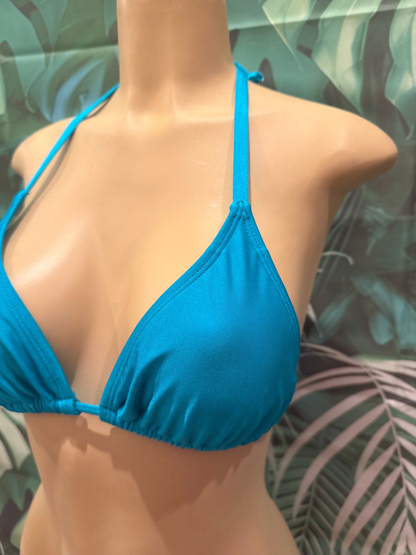 Lyla Triangle Top Goddess Teal Gem