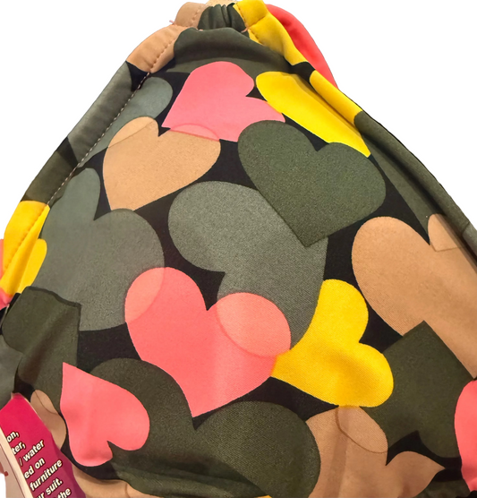 SALE Layla Triangle Top Camo Hearts
