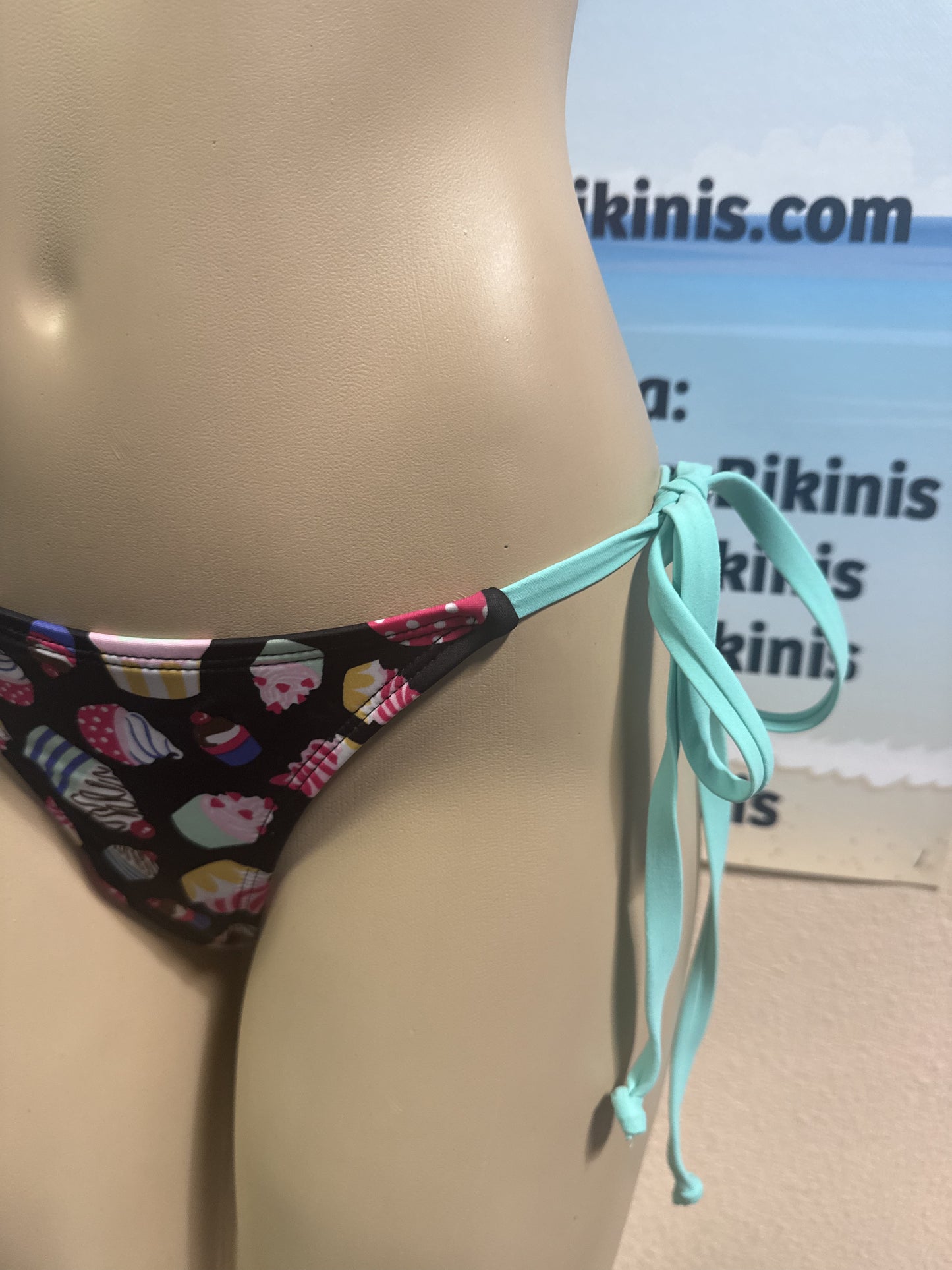Islander Rio Tie Side Bottoms in Cupcakes Mint