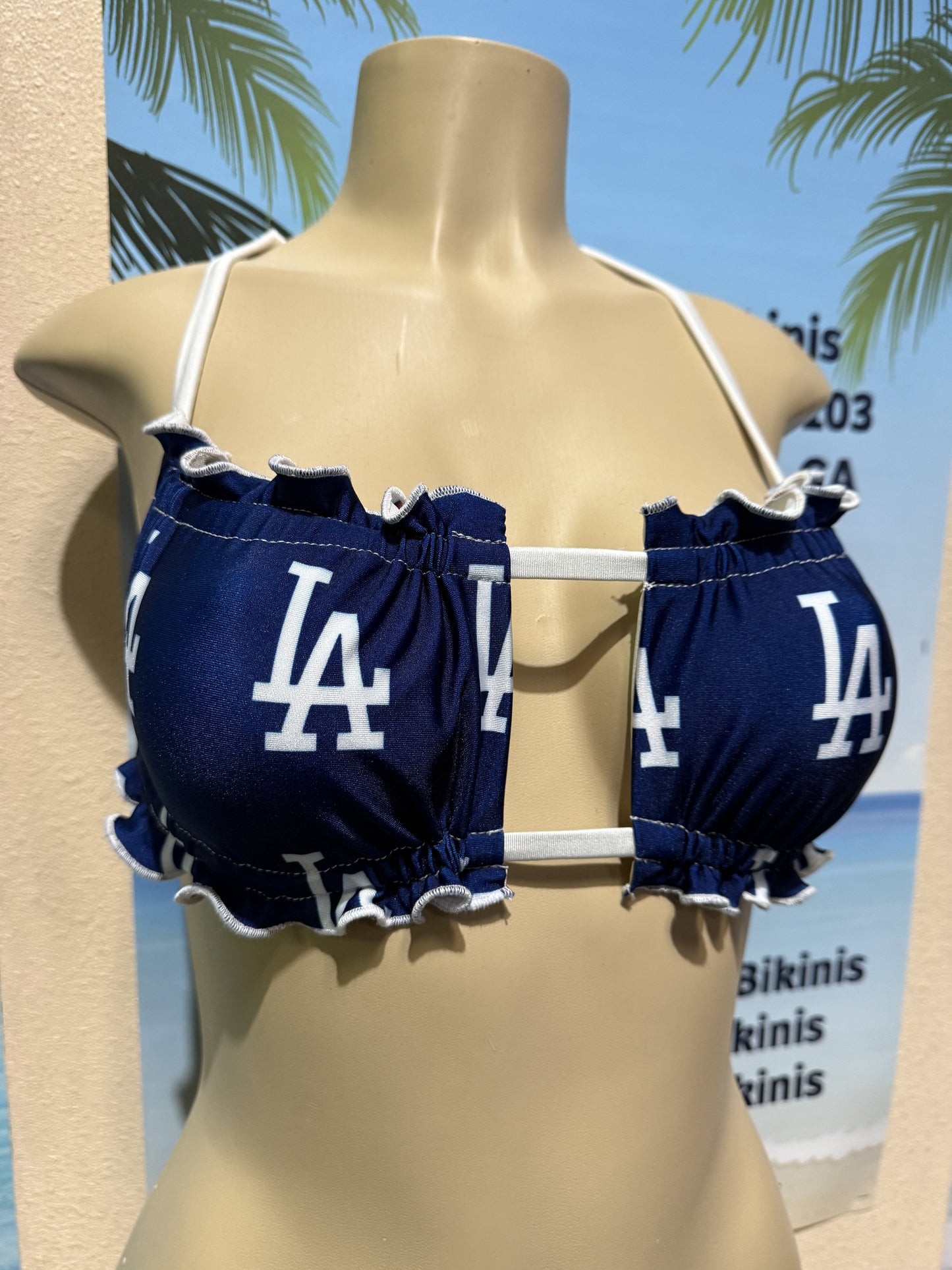 Ella Reversible Ruffle Top Dodgers LA